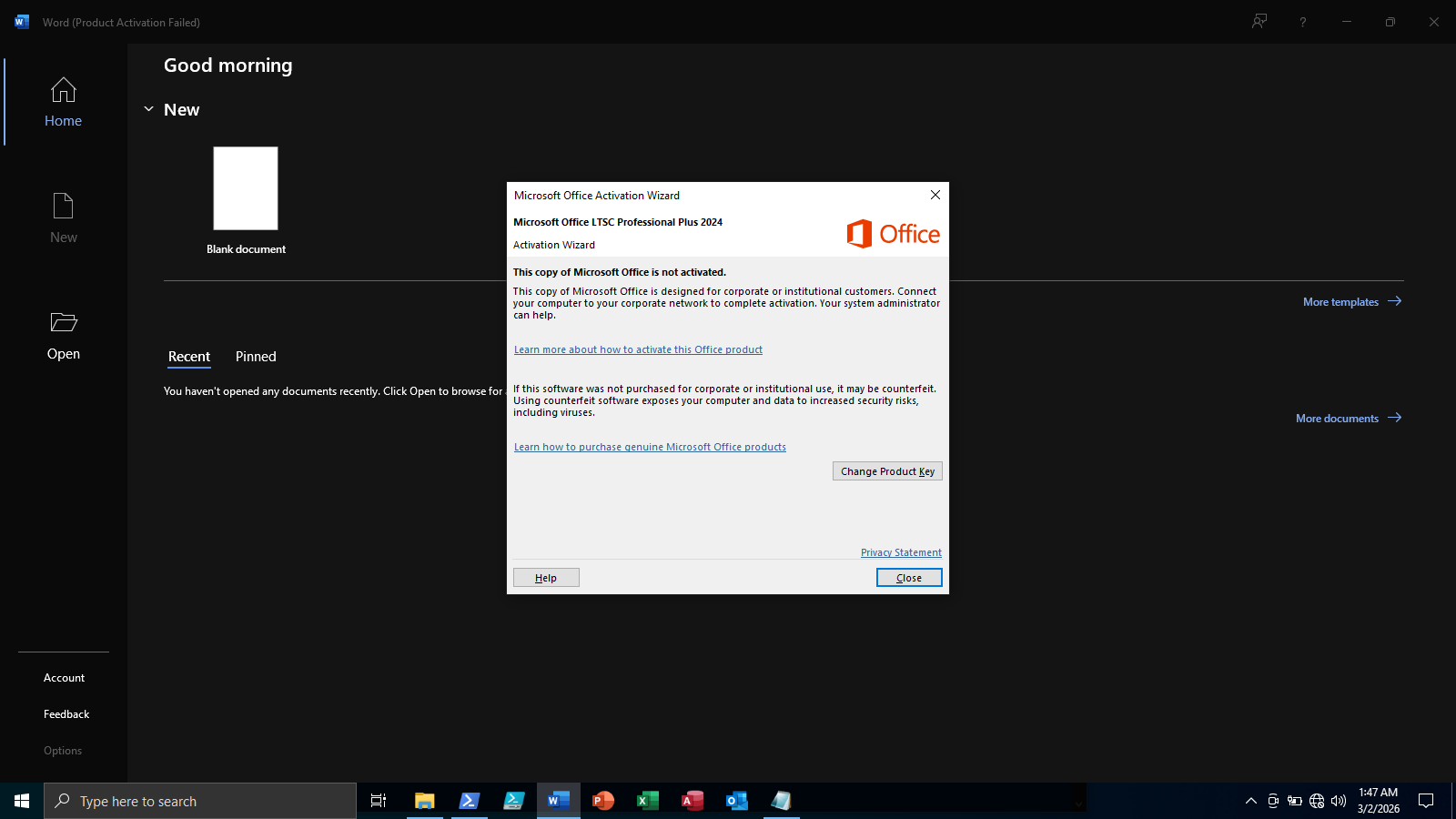 How to Fix “Product Activation Failed” in Microsoft Office